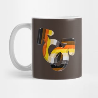 Gay couple symbol Heart in rainbow colors flag of LGBTQ Pride Mug